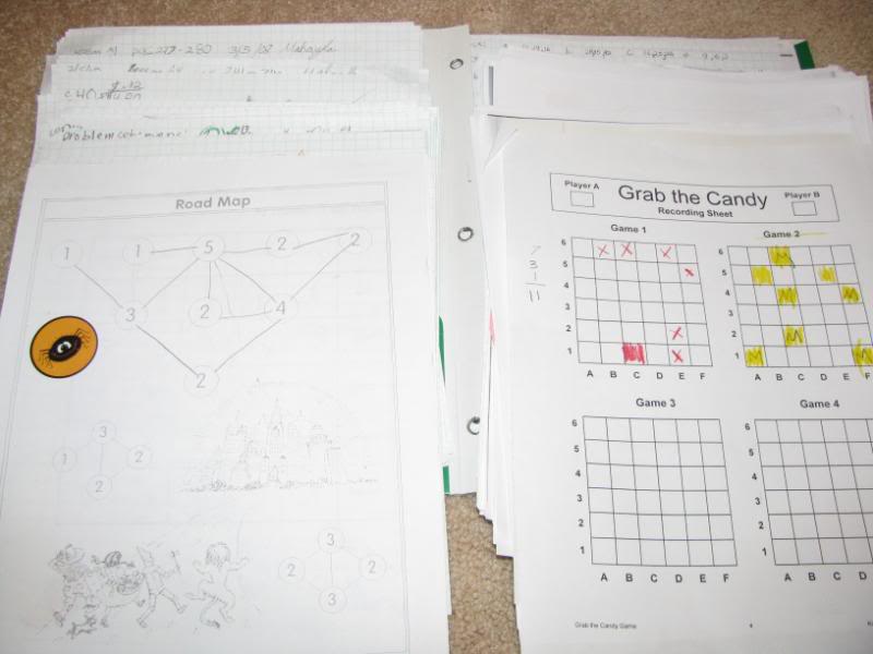 homeschool math work