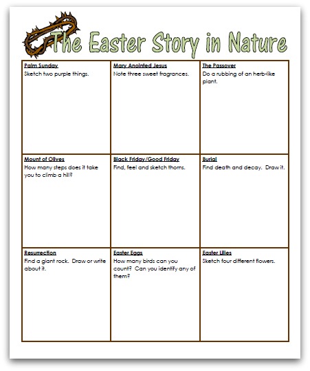 The Easter Story: A Nature Walk