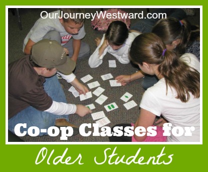 Co-op Classes for Older Students | Our Journey Westward