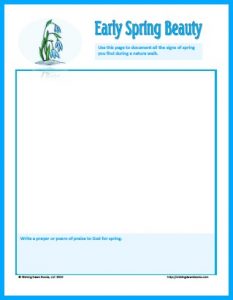 Free Nature in Your Notebook Winter Printables for Nature Study