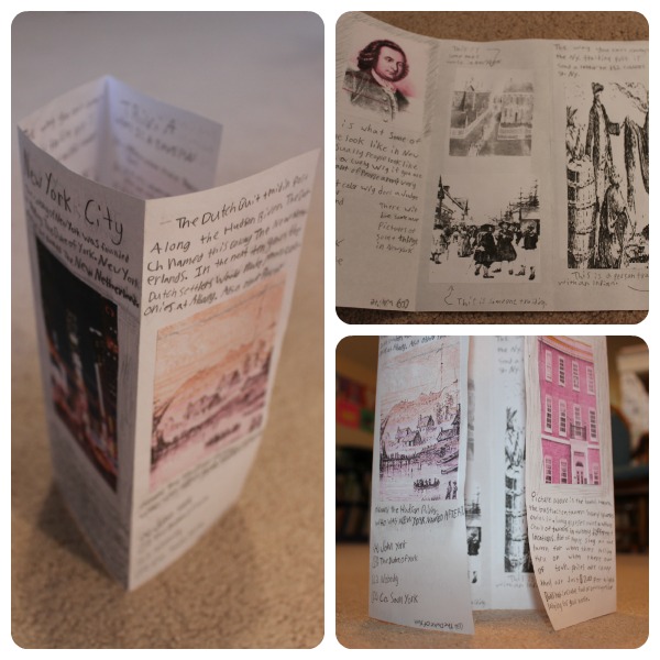 travel brochure for 13 colonies