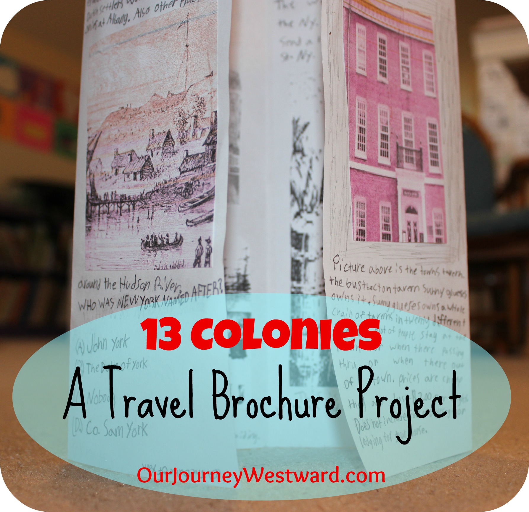thirteen colonies travel brochure