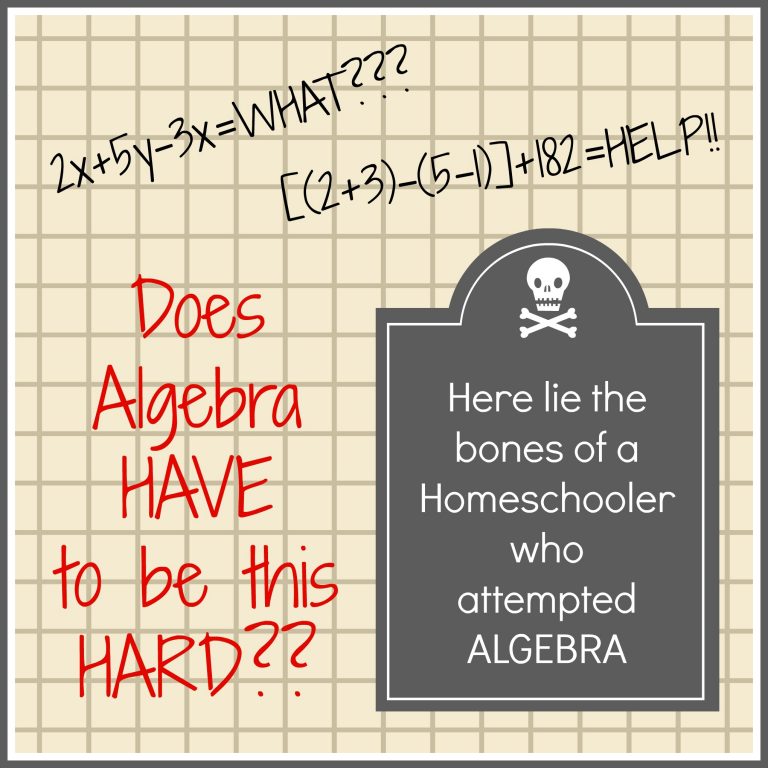 Algebra Help for the Hopeless Homeschooler