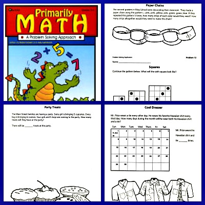 Primarily Math is a great book for 2nd-4th problem solving activities