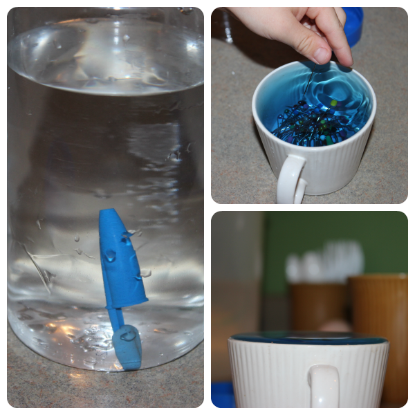 Water experiments as part of an ocean study