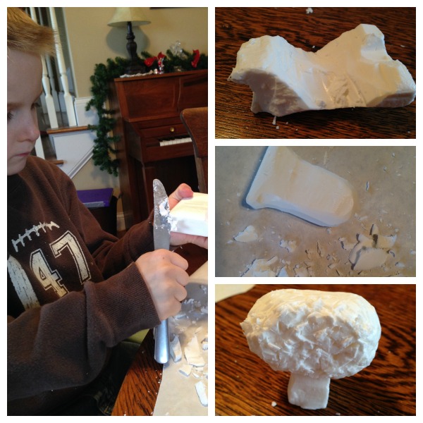Soap carving - an activity to go with The Christmas Miracle of Jonathan Toomey