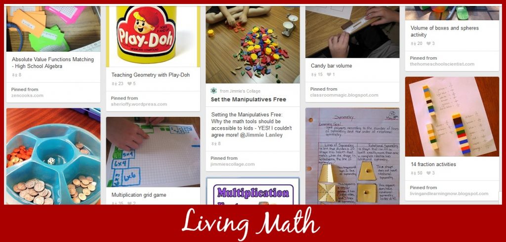 Cindy West's Living Math Pinterest Board