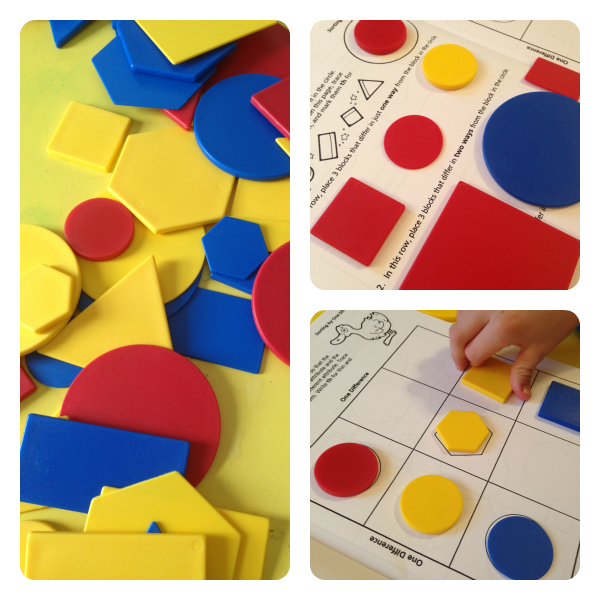 Attribute blocks are a great learning tool for elementary students!