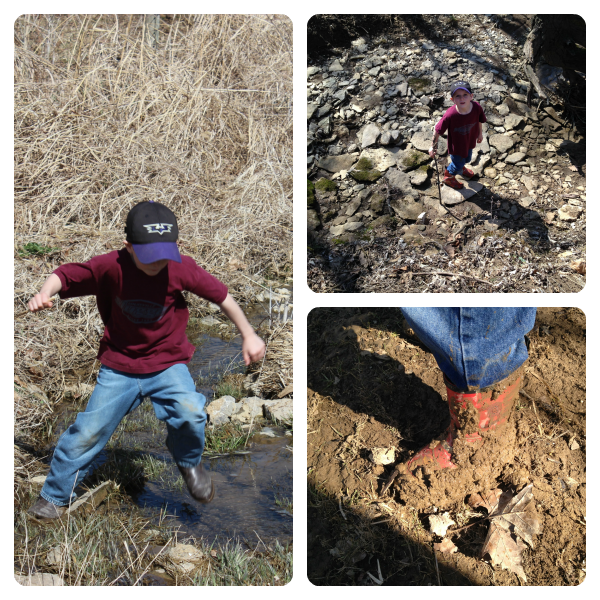 Little boys learn nature actively through their five senses. Let them learn. They'll love it