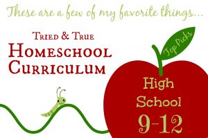 Cindy West's top curriculum choices for homeschooling high school.