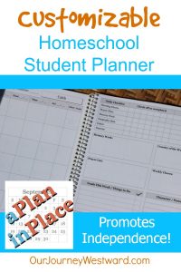 This student planner from APlanInPlace.net is customizable to meet your needs!