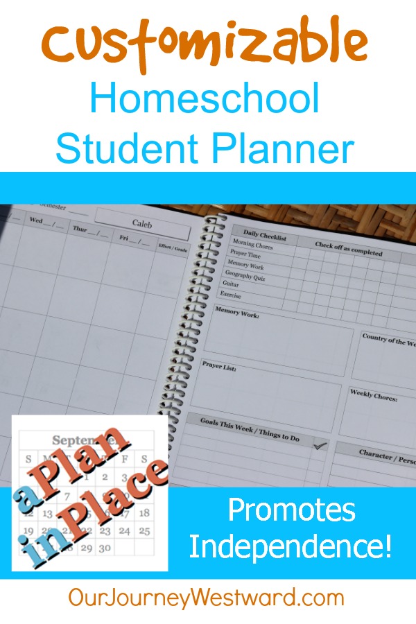 Student Planner: Homeschooling with A Plan in Place