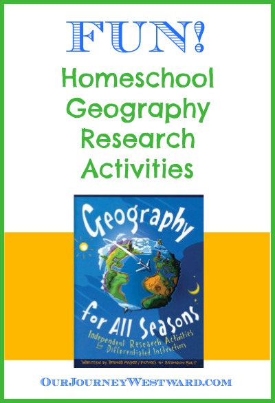 Love this activity book for seasonal geography research projects!