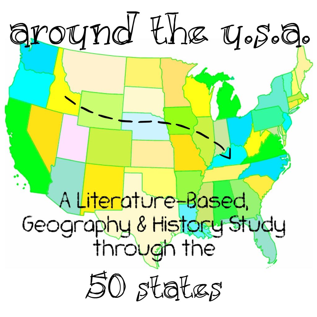Around the USA Elementary Homeschool Unit Study - uses living literature to highlight events, people and facts
