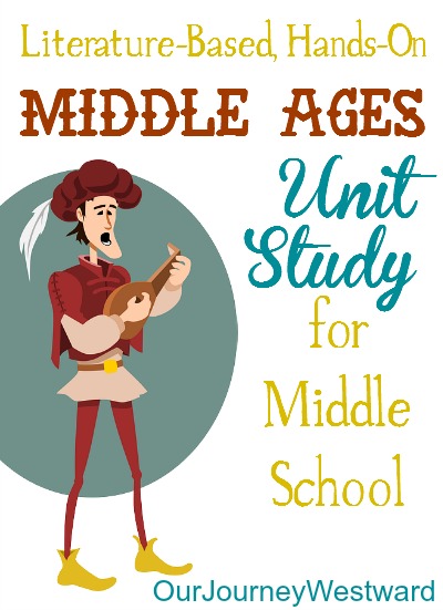 Plans for a fun medieval unit study for middle school homeschool students!