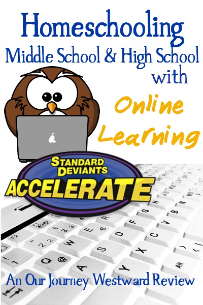 Standard Deviants Accelerate is a great option for online supplementation of your middle or high school homeschooling.