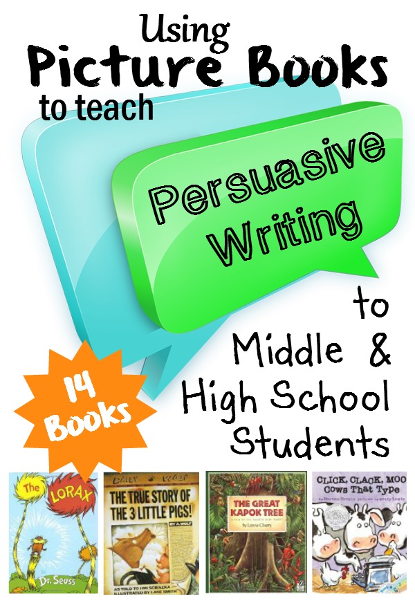 Persuasive writing can also be creative writing! This post teaches you how to use picture book examples of persuasive writing as mini-lessons to improve your student's persuasive pieces.