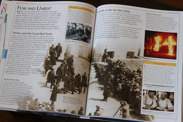 DK's Children's Encyclopedia of American History is a great addition to any upper level homeschool history course.