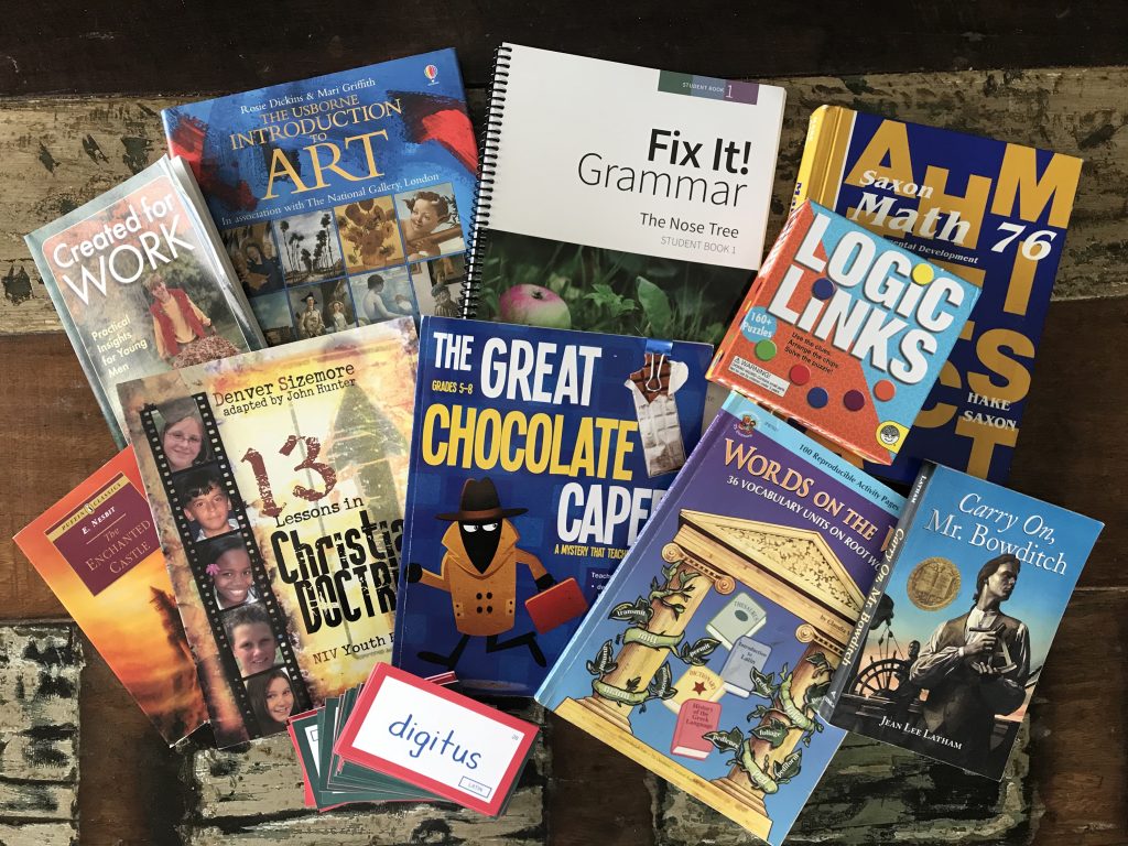 Charlotte Mason inspired curriculum picks for a 6th grade boy