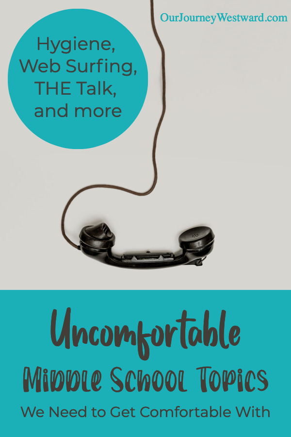 Yes, those uncomfortable middle school topics are hard to talk about, but it's important that we do!