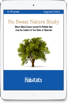 Habitats Nature Study cover with green tree in the middle.