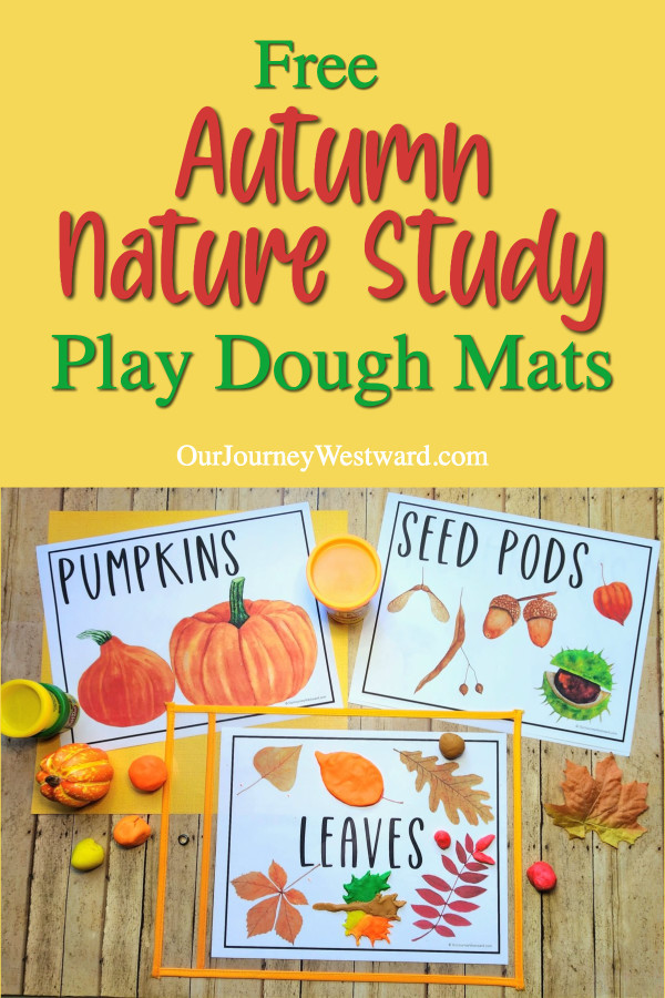Autumn Nature Study Play Dough Mats for Your Homeschool