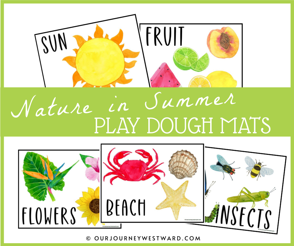Summer is here, and play dough mats are a great way to keep little hands busy!