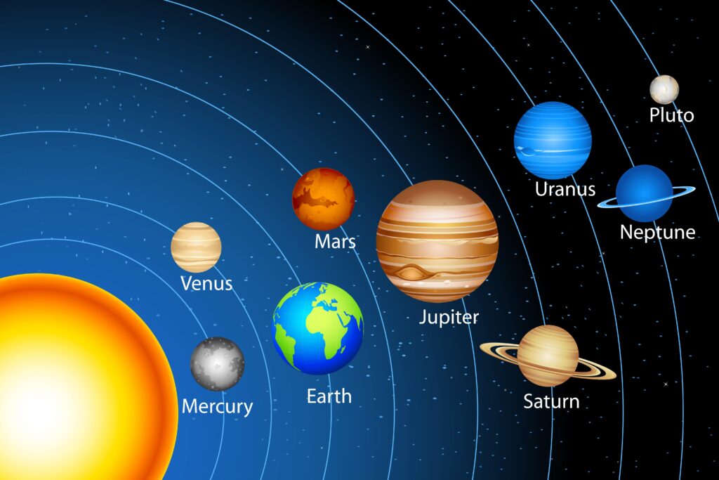 solar system illustration