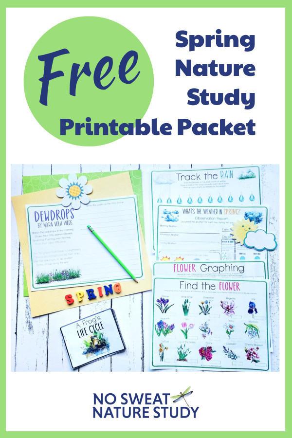 Free Spring Nature Study Printable Packet for Homeschoolers