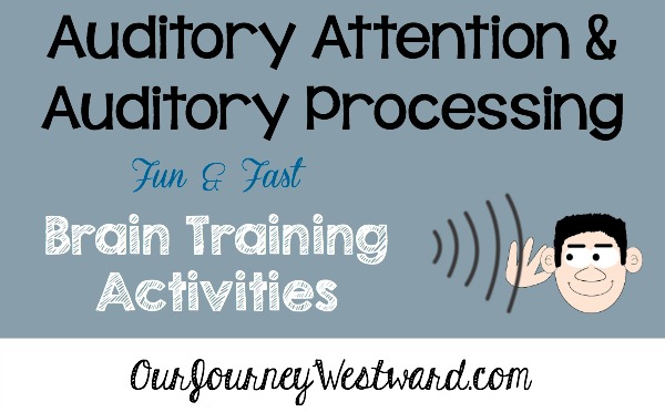 Auditory attention and auditory processing are cognitive skills. Building those skills can be easier than you think - and fun!