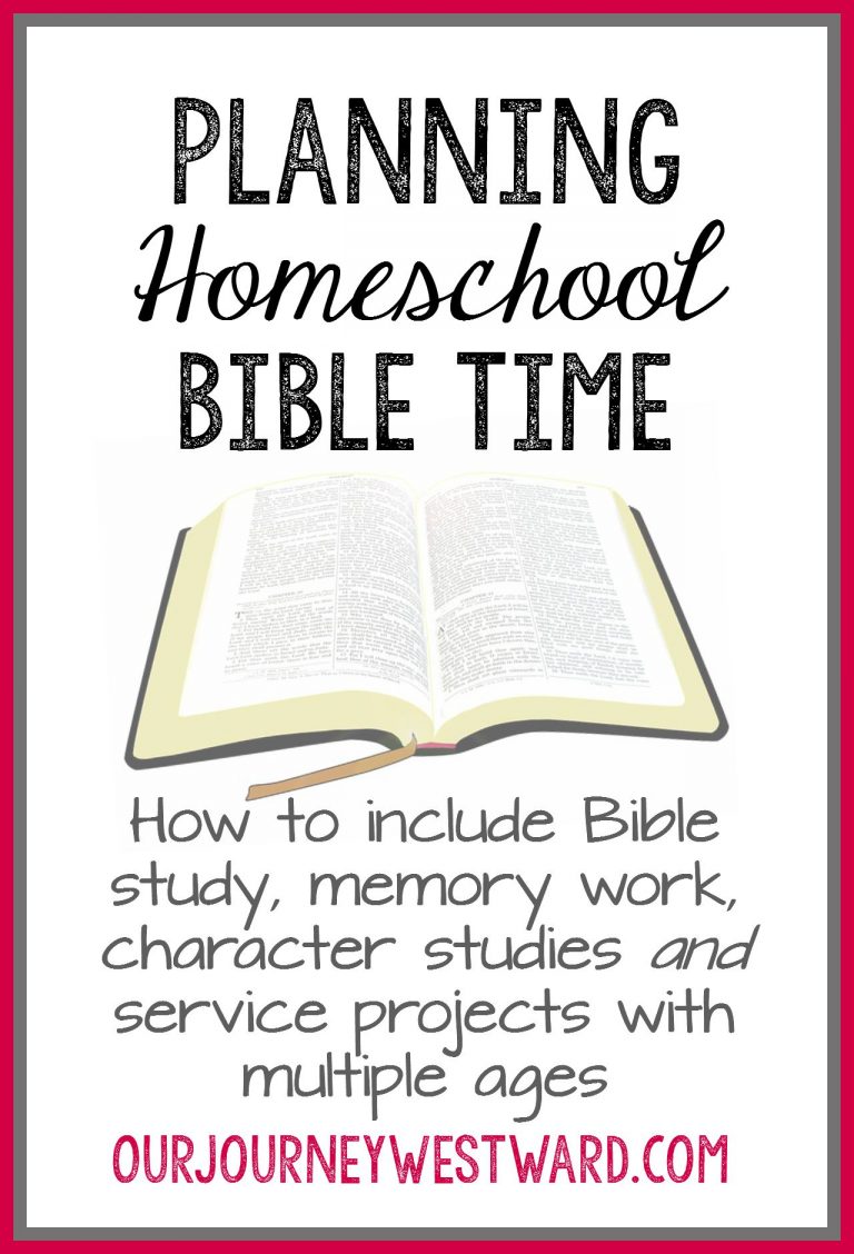 Planning Homeschool Bible Time