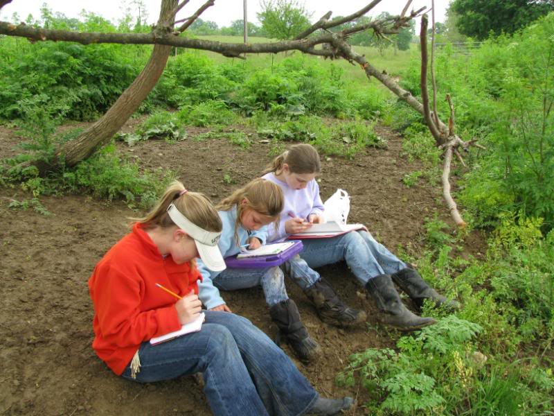 Pond nature study is extra fun when experienced with a nature club!
