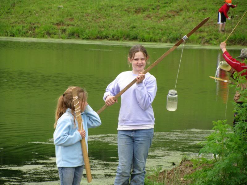 Pond nature study is extra fun when experienced with a nature club!