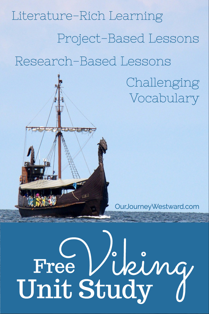 Enjoy a quick viking unit study through living literature and project-based learning. #homeschool #unitstudy #vikings