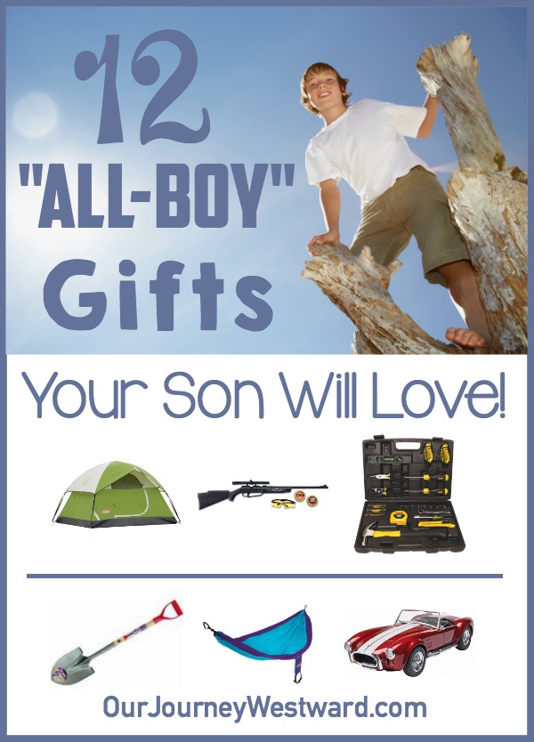 Your rough and tumble son will love to see one of these all boy gifts this year!