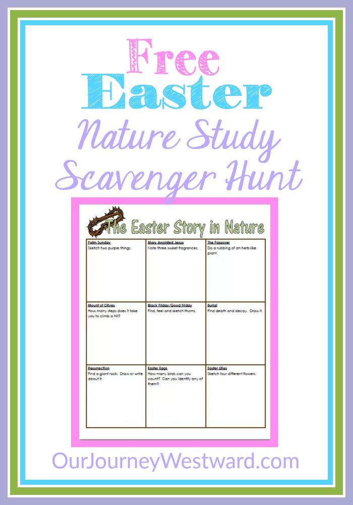 Grab your free Easter nature study printable. It's a super creative way to reinforce the Biblical Easter story!