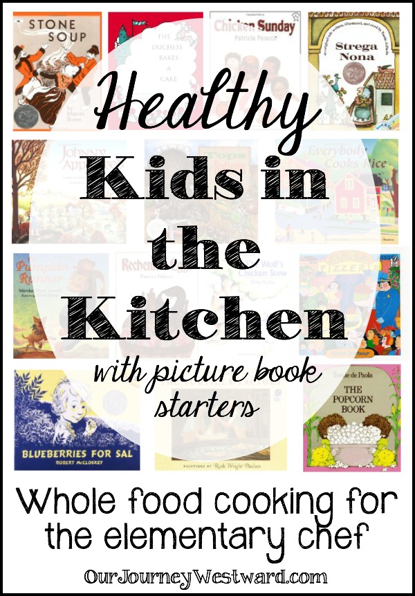 My little chef loves to cook. I'm on a mission to help him learn to cook healthy, whole food recipes. Books are an extra-special ingredient!