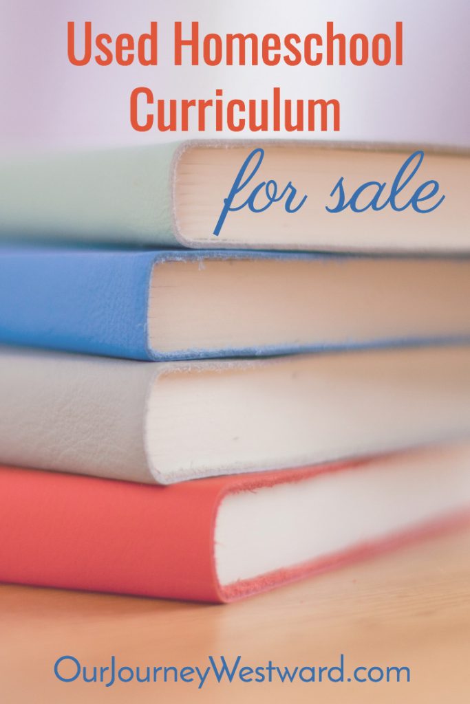 Used homeschool curriculum for sale